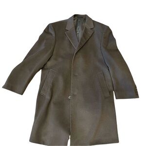 Men's Classic Brown Overcoat